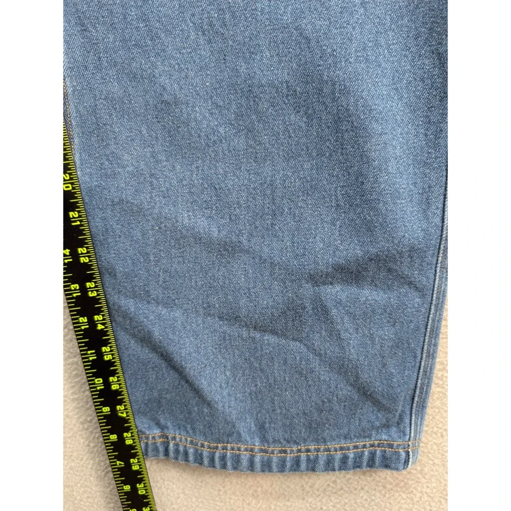 Duluth Trading Co Blue Denim Work Jeans Men's 42x28 Straight Leg 100% Cotton